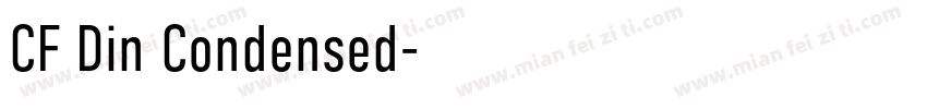 CF Din Condensed字体转换